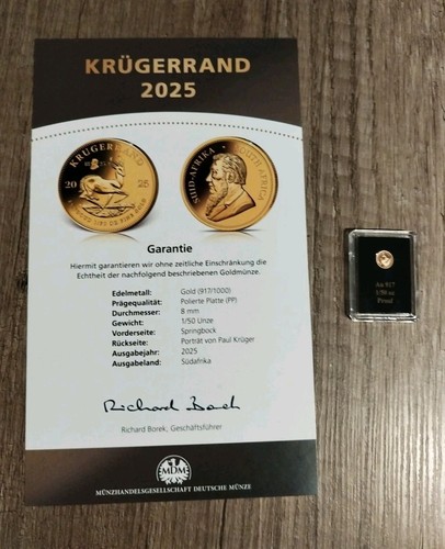 Krügerrand 50oz gold 2025 - 1/50oz,