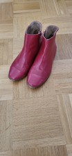 Zara Kids Mädchen Stiefel Stiefeletten Gr. 34 Rot Weinrot