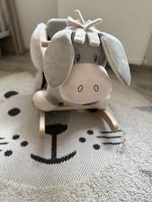 Nattou Schaukeltier, Esel Cappucino, grau/blau, top Zustand