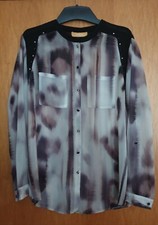 BiBa wunderschöne transparente Bluse Damen mit Steinen ,Größe 44/46 wie neu.