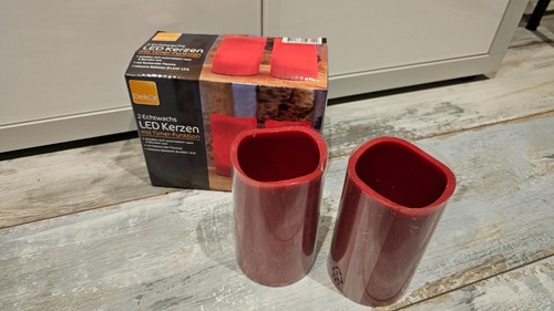 Echtwachs led kerzen - kerzen, stück