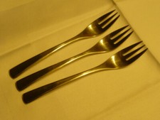 WMF Cromargan Besteck Brasilia 3 Kuchengabeln, 15,6 cm, gut erhalten