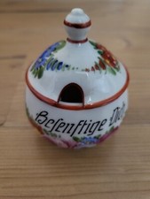 +++SENFDOSE SENFBEHÄLTER PORZELLAN HANDBEMALT TITISEE+++