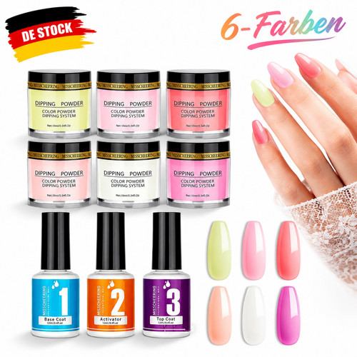 Farben dipping powder nails - 6,