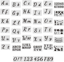 40 Stück Buchstaben Schablone