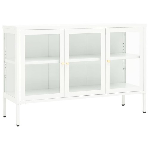 Sideboard aus stahl und glas - sideboard,