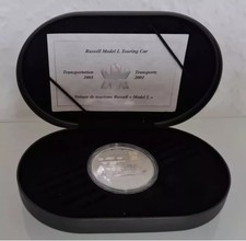 1 oz 20 Dollar Canada 2001 Russel Model L Touring Car Transportation Silber-(042
