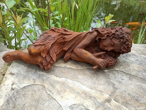 Gusseisenfigur elfe fee - gusseisenfigur,