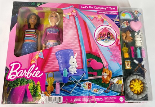 Barbie mattell lets camping - mattell, go
