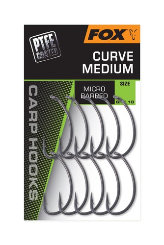Fox carp hooks ptfe curve - fox,