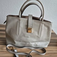H&M Damen Tasche  Handtasche Umhängetasche Schultertasche Beige 