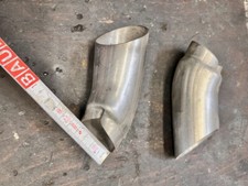 2 Edelstahl Auspuffendrohre Auspuffblenden