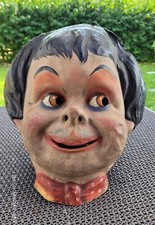 alte Maske Faschingskopf Pappmaché