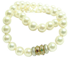 Damen Perl Collier mit 585