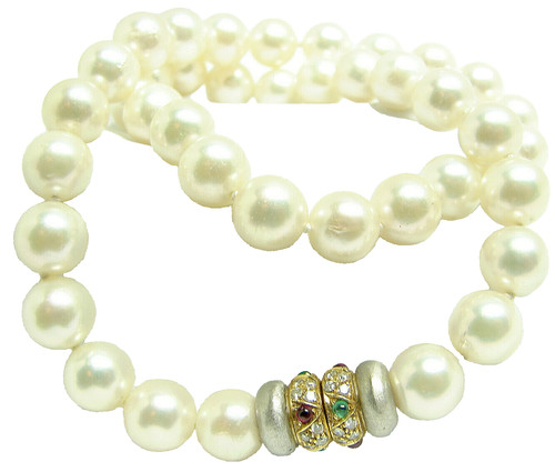 Damen perl collier mit 585 - damen,