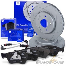 ATE POWERDISC BREMSSCHEIBEN+CERAMIC BELÄGE+WK FÜR MERCEDES C-KLASSE E-KLASSE SLK