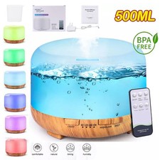 500ML LED Luftbefeuchter Aroma Duftöl Diffuser Humidifier Diffusor Ultraschall