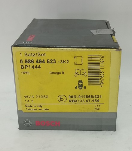Bosch bremsbeläge hinten opel - bremsbeläge,