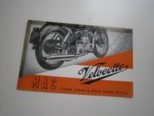 MAC Velocette 350, Sehr Seltener, originaler Prospekt von 1947, englisch