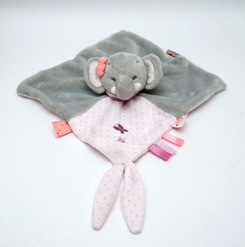 Nattou elefant grau rosa - grau,