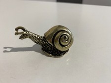 Schnecke Dekofigur  Messing