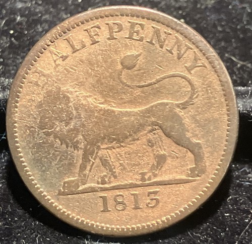 Token lion 1813 half - lion,