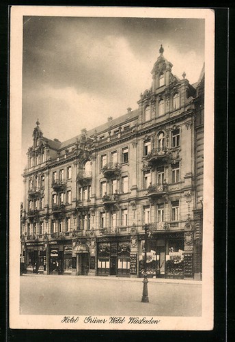 Ansichtskarte wiesbaden hotel - wiesbaden,,