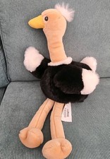 Ikea Lurvig Vogel Strauß Stofftier Handpuppe Plüsch Figur selten ca. 50cm