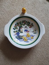 WMF Majolika Kinder Warmhalteteller handgemalt 