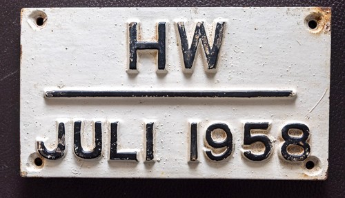 Altes gusseisenschild - altes,