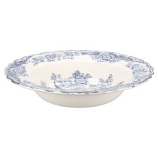 Butterdose rund ohne Deckel Crown Ducal Bristol blau