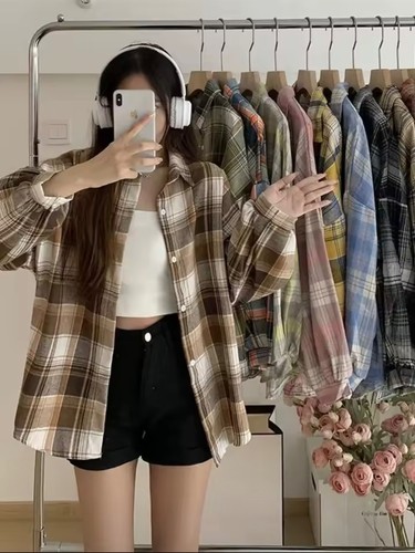 Oversized flanellhemd damen - oversized,