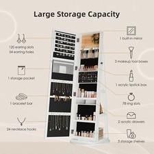 Schmuckschrank 360° Drehbar