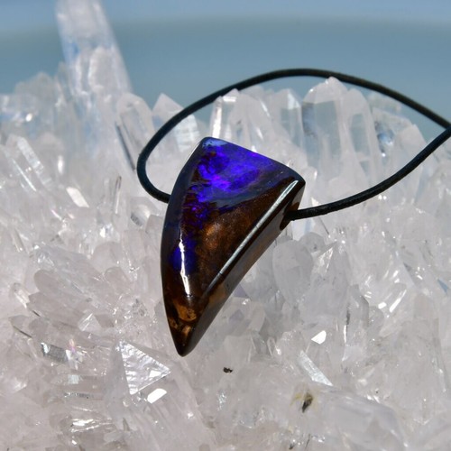 Boulder opal anhänger - boulder,