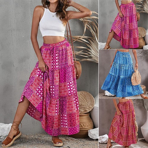 Frauen bohemian hohe taille - bohemian,