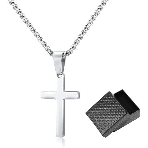 Silber kreuzkette herren 60cm - kreuzkette,