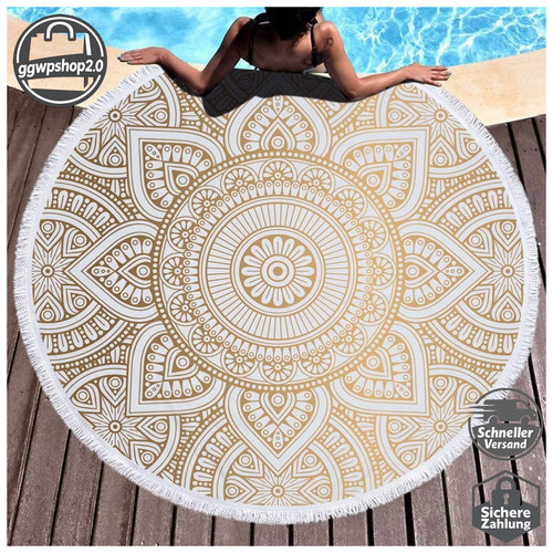 Strandtuch rund mandala - rund,