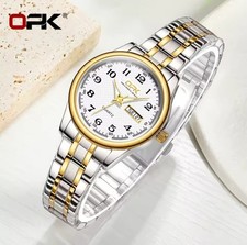 Damen Luxus Armbanduhr Edelstahl Damenuhr Quarzuhr Datum