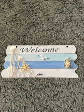 Bild Holzschild Schild Spruch Welcome Türschild Bad Deko