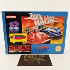 SNES Super Nintendo Rock 'N' Roll Racing OVP CIB PAL NOE