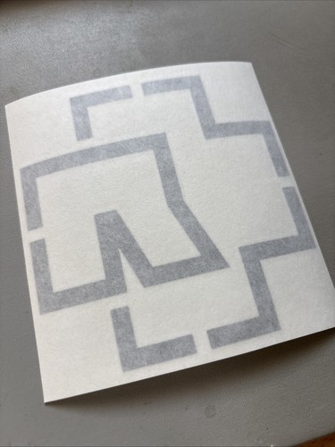 Rammstein aufkleber logo 100mm - rammstein,