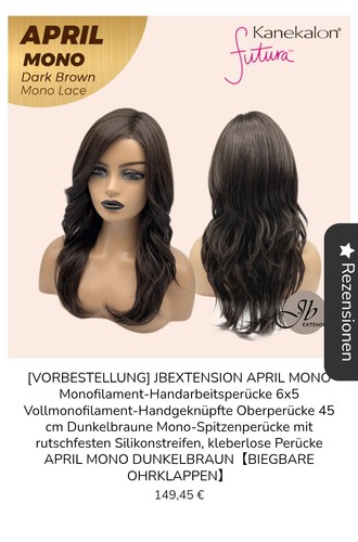 Monofilament perücke - monofilament,