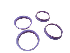 4x Zentrierringe 74,1 - 72,6 kompatibel mit BMW 74,1 auf 72,6mm LILA