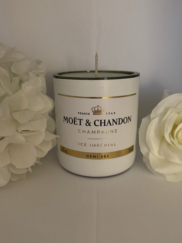 Kerze aus champagner flasche - kerze,