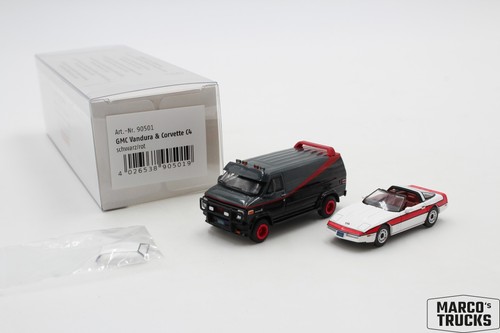 Brekina set mit gmc vandura - gmc,