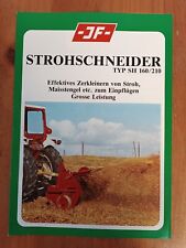 Prospekt JF Strohschneider SH 160/210  Traktor Zeitschrift Schlepper Q