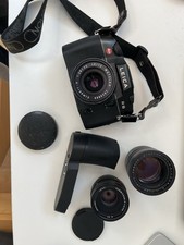 Leica R8 mit Summicron R 50 mm E55 Elmarit R 35mm und Summicron R 90mm