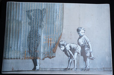 Banksy Textildruck 91 x 61 cm