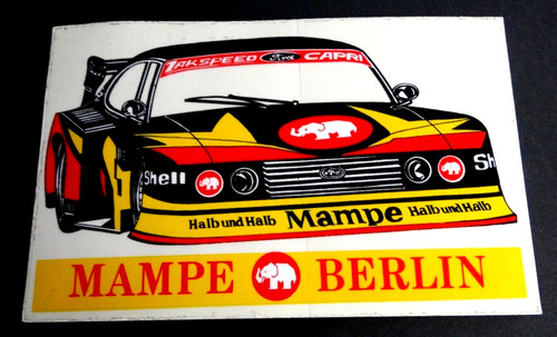 Werbe aufkleber zakspeed ford - zakspeed,