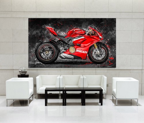 Leinwand bild panigale ducati - leinwand,